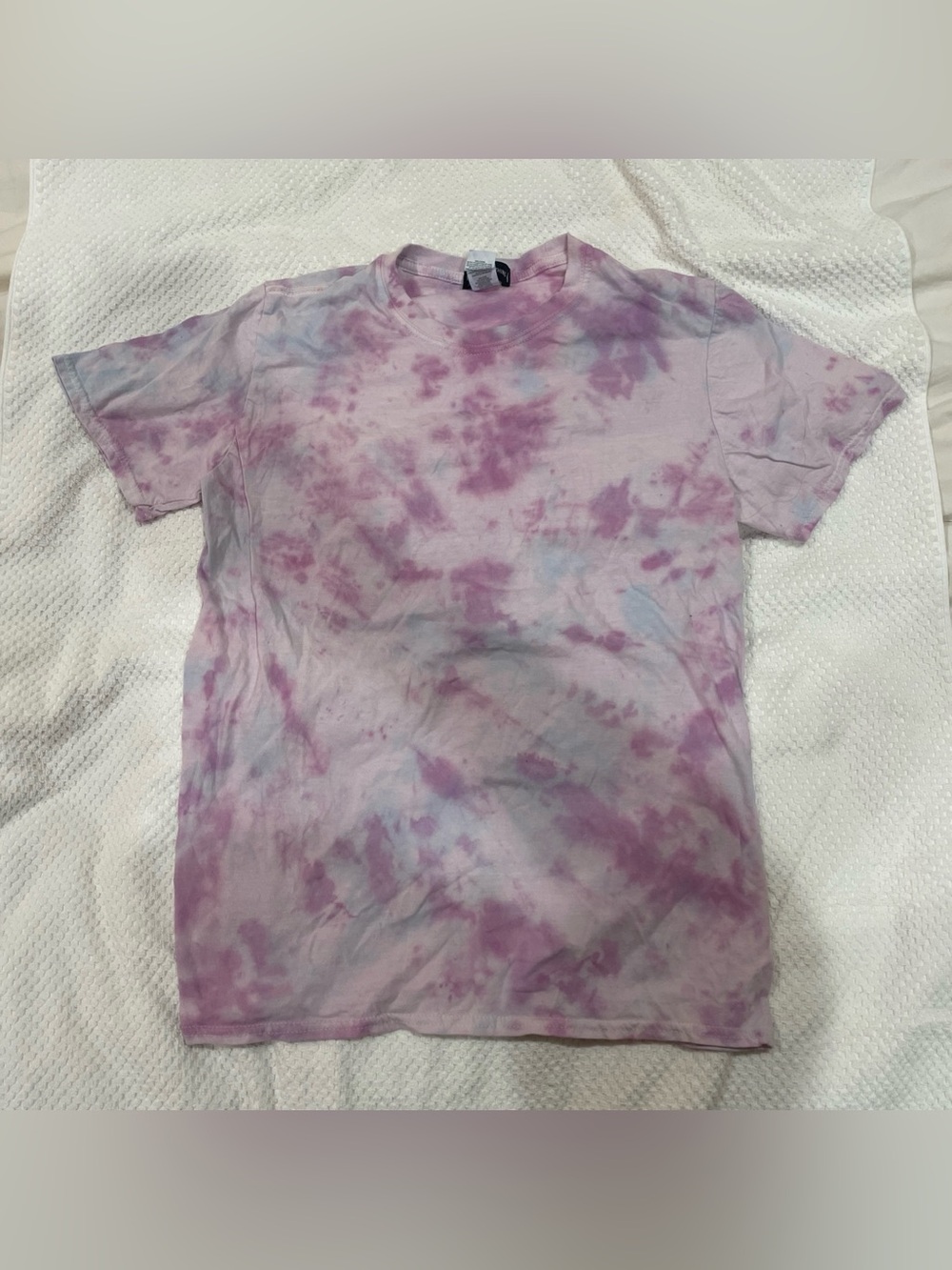PrettyLittleThing Pink Purple Tie Dye Cotton Tee